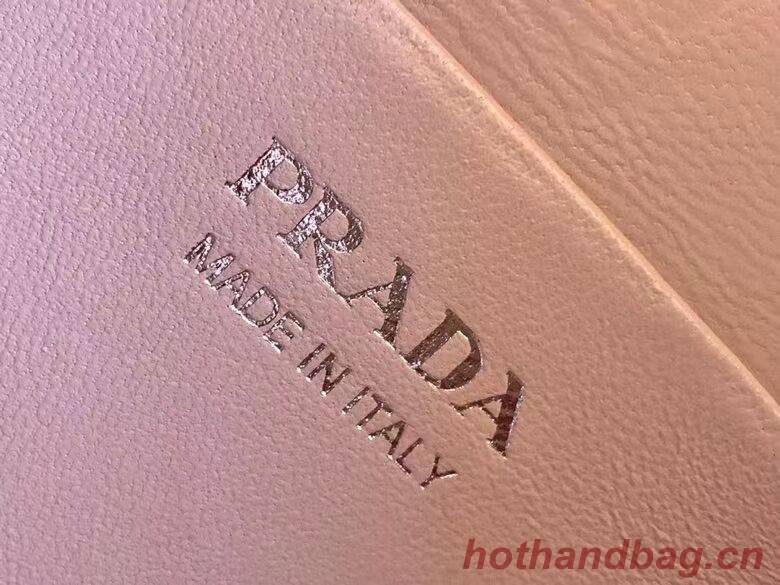 Prada leather tote bag 1BD663A pink