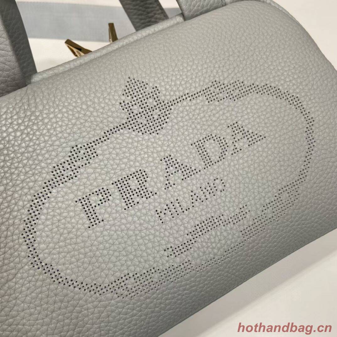 Prada leather tote bag 1DH770 light blue