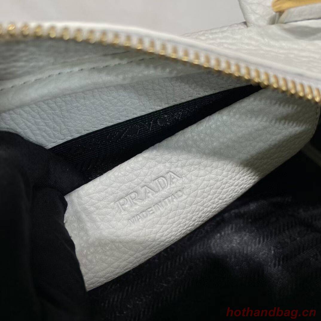 Prada leather tote bag 1DH770 white