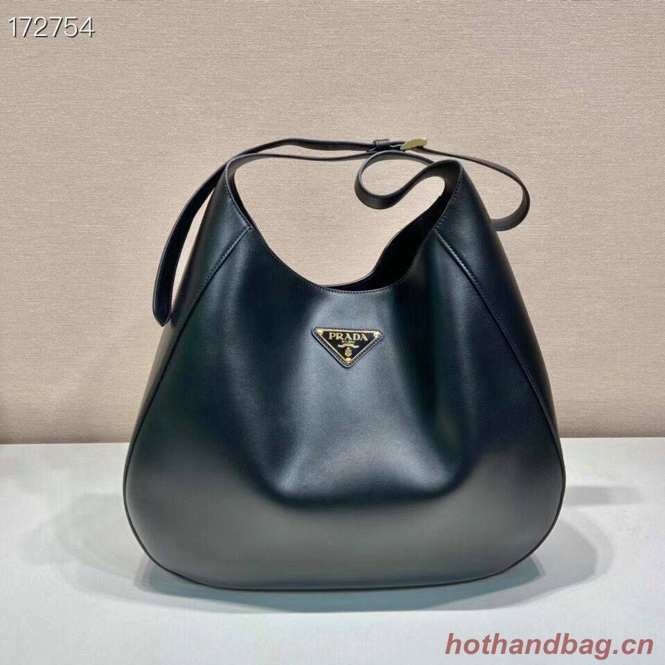 Prada Saffiano leather shoulder bag 5589 black