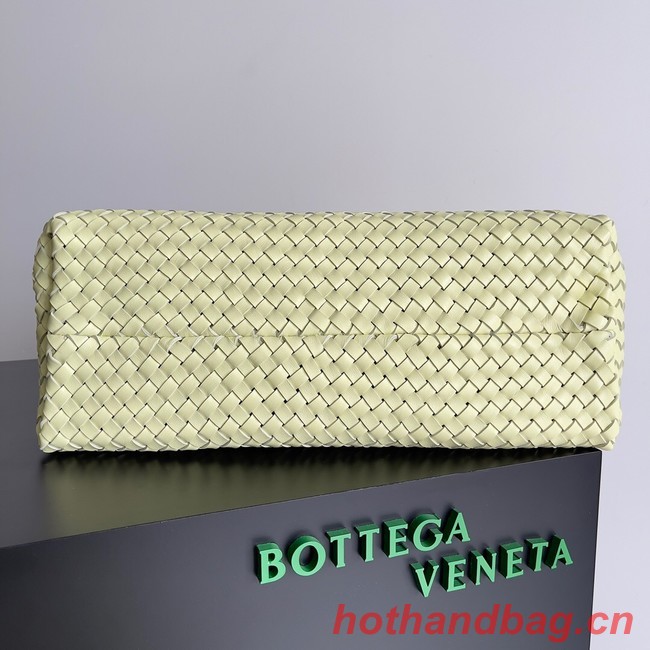 Bottega Veneta Large intreccio leather tote bag 608811 Zest washed