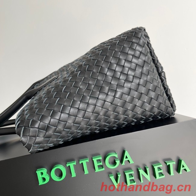 Bottega Veneta Large intreccio leather tote bag 608811 black