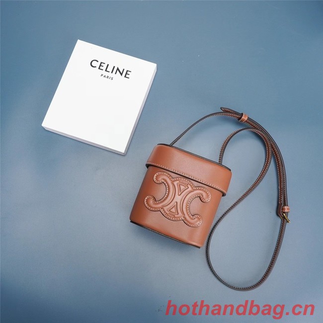 Celine MINI TEEN CLASSIC BAG IN BOX CALFSKIN 199263 TAN