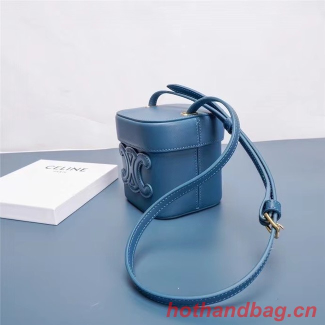 Celine MINI TEEN CLASSIC BAG IN BOX CALFSKIN 199263 blue
