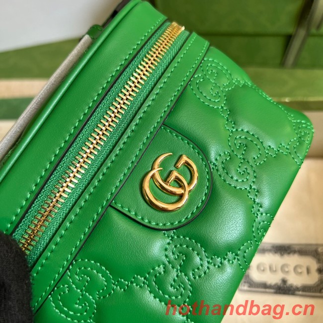 Gucci GG Matelasse top handle mini bag 723770 Green