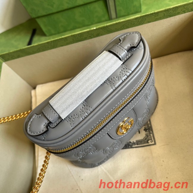 Gucci GG Matelasse top handle mini bag 723770 Grey