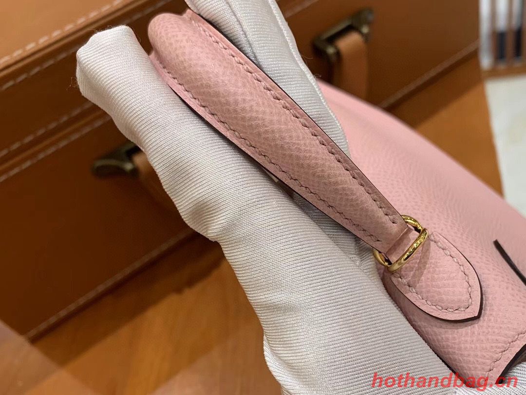 Hermes Kelly 22cm 25cm Tote Original Epsom Leather Bag KL22 KL25 Nude Pink