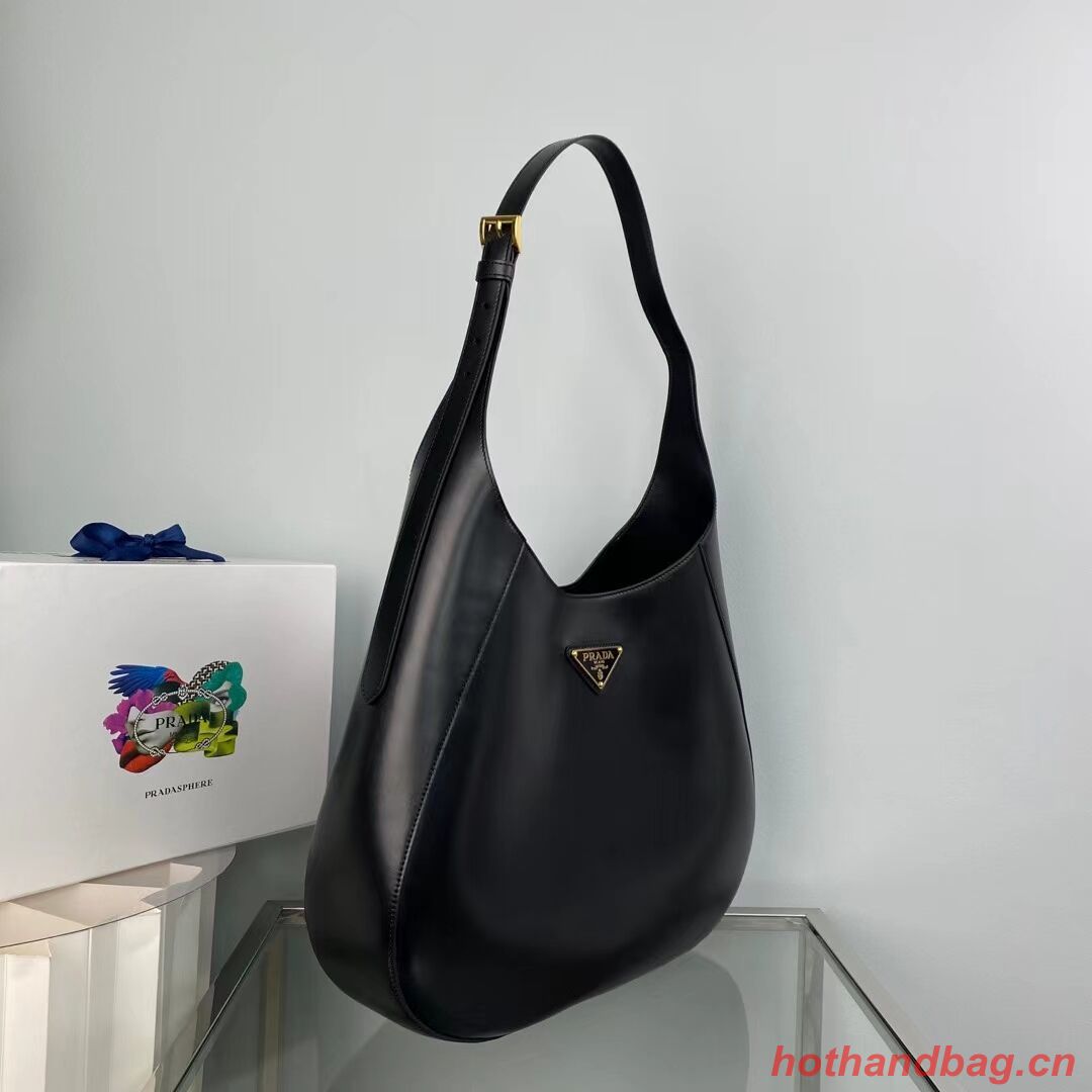 Prada leather shoulder bag 1AC281 black