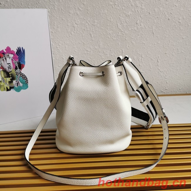 Prada leather Shoulder Bag 1BE060 white