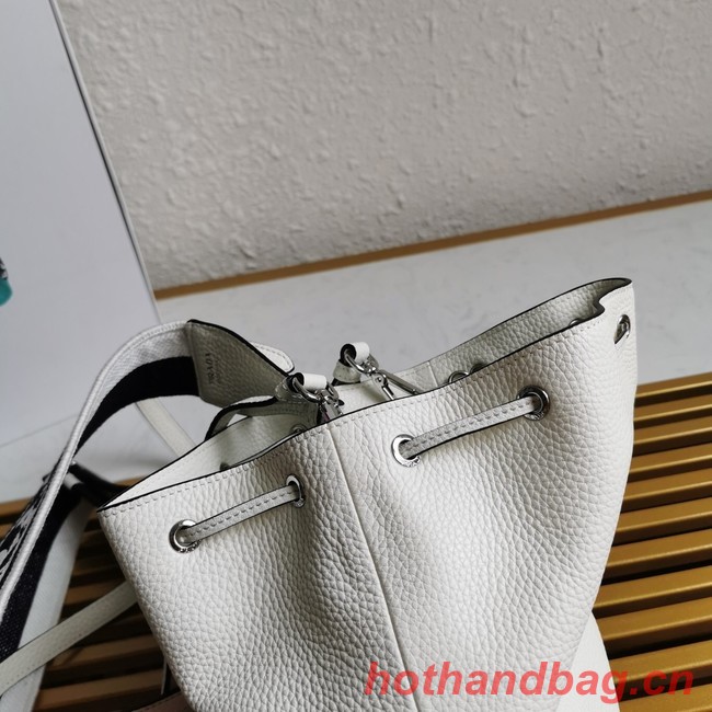 Prada leather Shoulder Bag 1BE060 white
