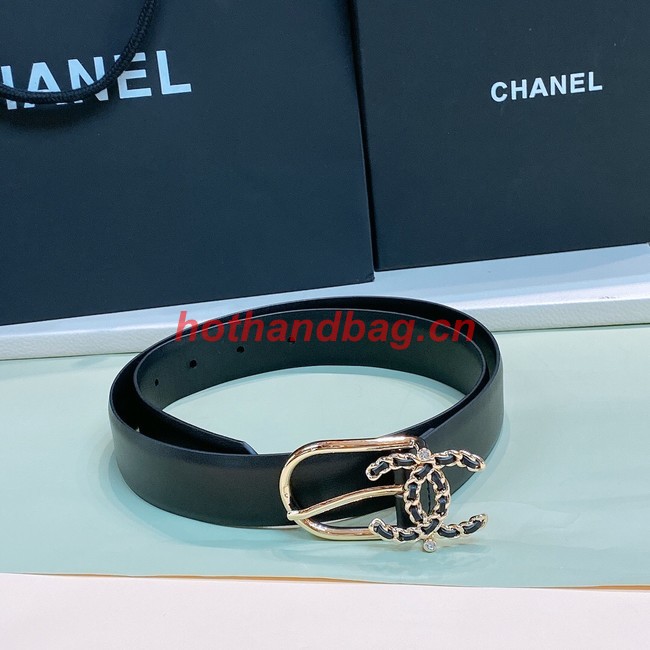 Chanel 30MM Leather Belt 7116-1