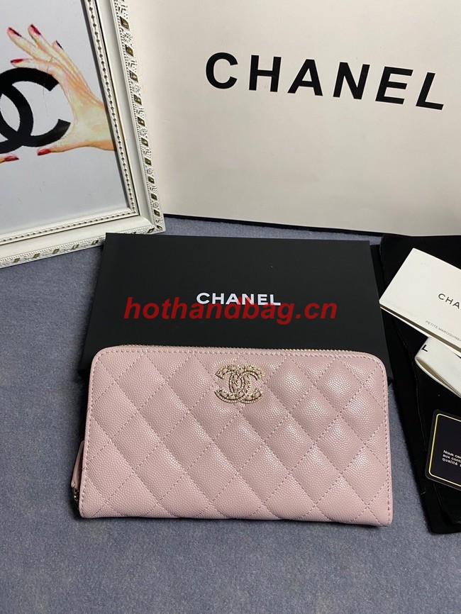 Chanel Calfskin Leather & Gold-Tone Metal AP2739 pink