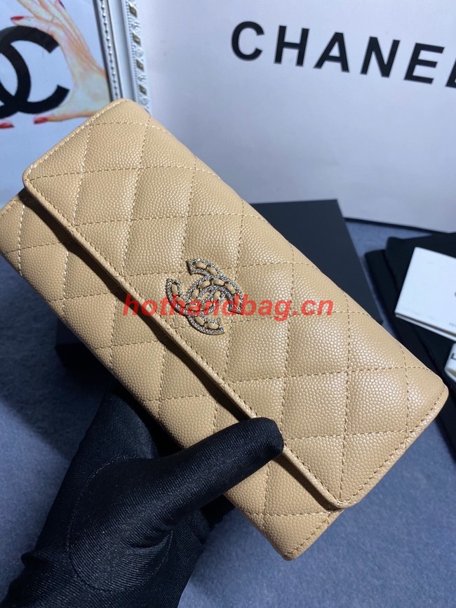 Chanel Calfskin Leather & Gold-Tone Metal AP2740 beige