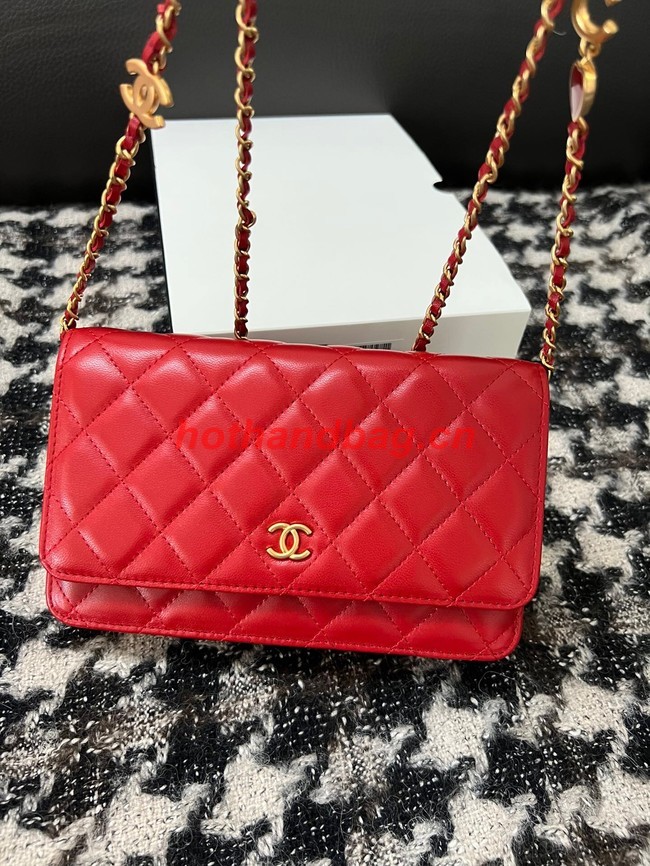 Chanel WALLET ON CHAIN AP3035 red
