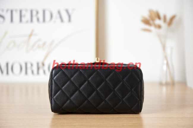 Chanel Lambskin MINI FLAP BAG AS3648 black
