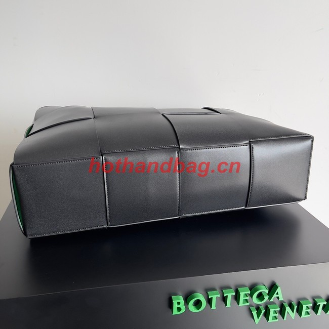 Bottega Veneta ARCO TOTE Large intrecciato grained leather tote bag 652868 black