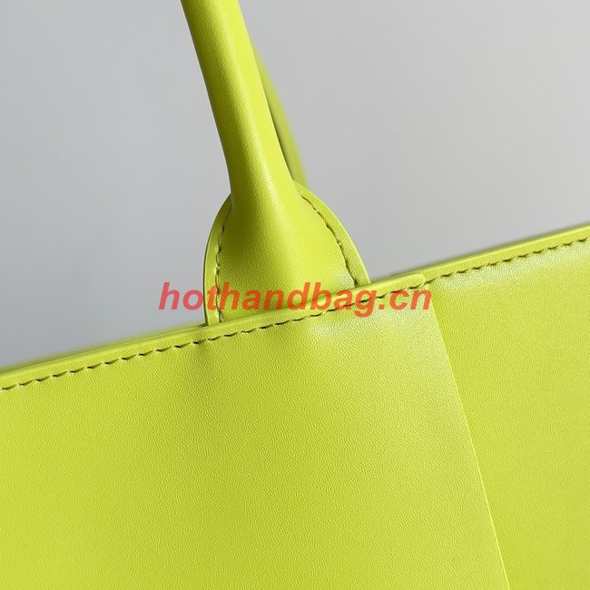 Bottega Veneta ARCO TOTE Large intrecciato grained leather tote bag 652868 yellow