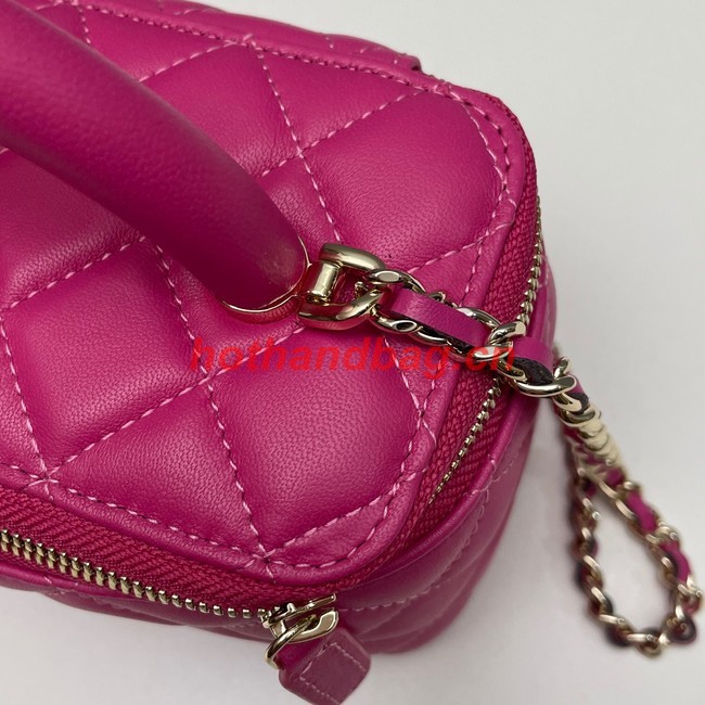 Chanel mini Shoulder Bag Lambskin & Gold-Tone Metal 81208 rose
