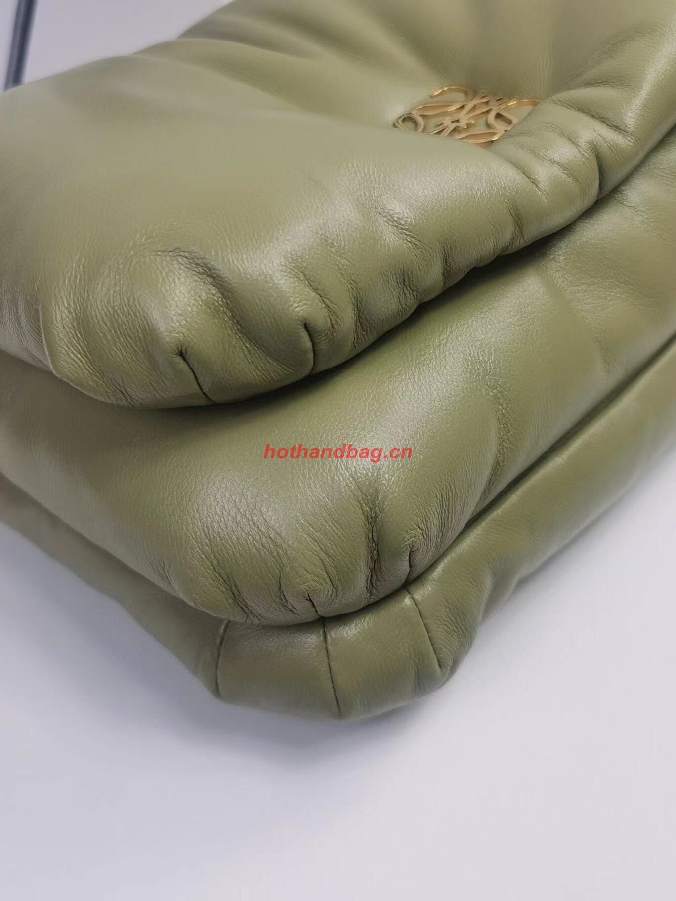Loewe Puffer Goya Original Sheepskin Leather Bag 9801 Green