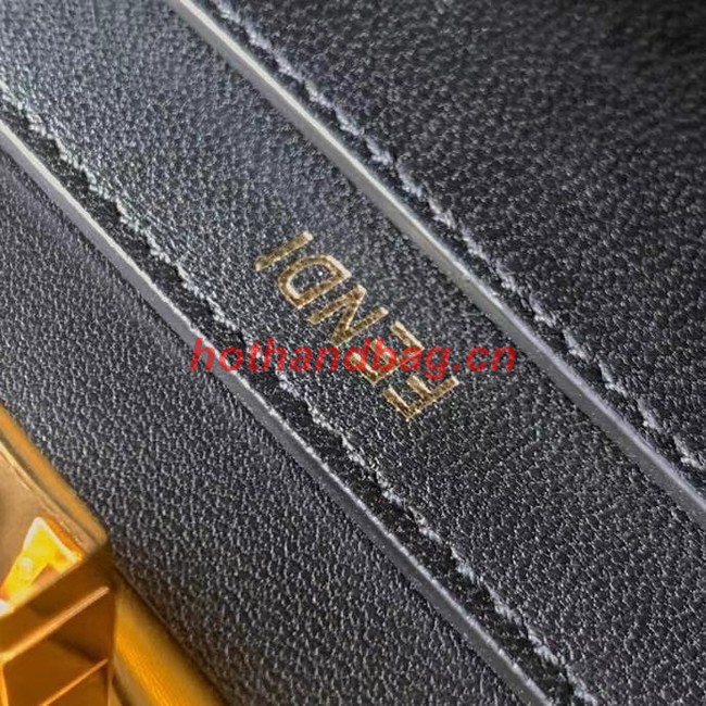 FENDI Peekaboo ISeeU Petite padded nappa leather bag 8BN335 black