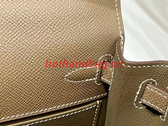 Hermes Kelly 20cm Shoulder Bags Epsom KL2750 gray&gold