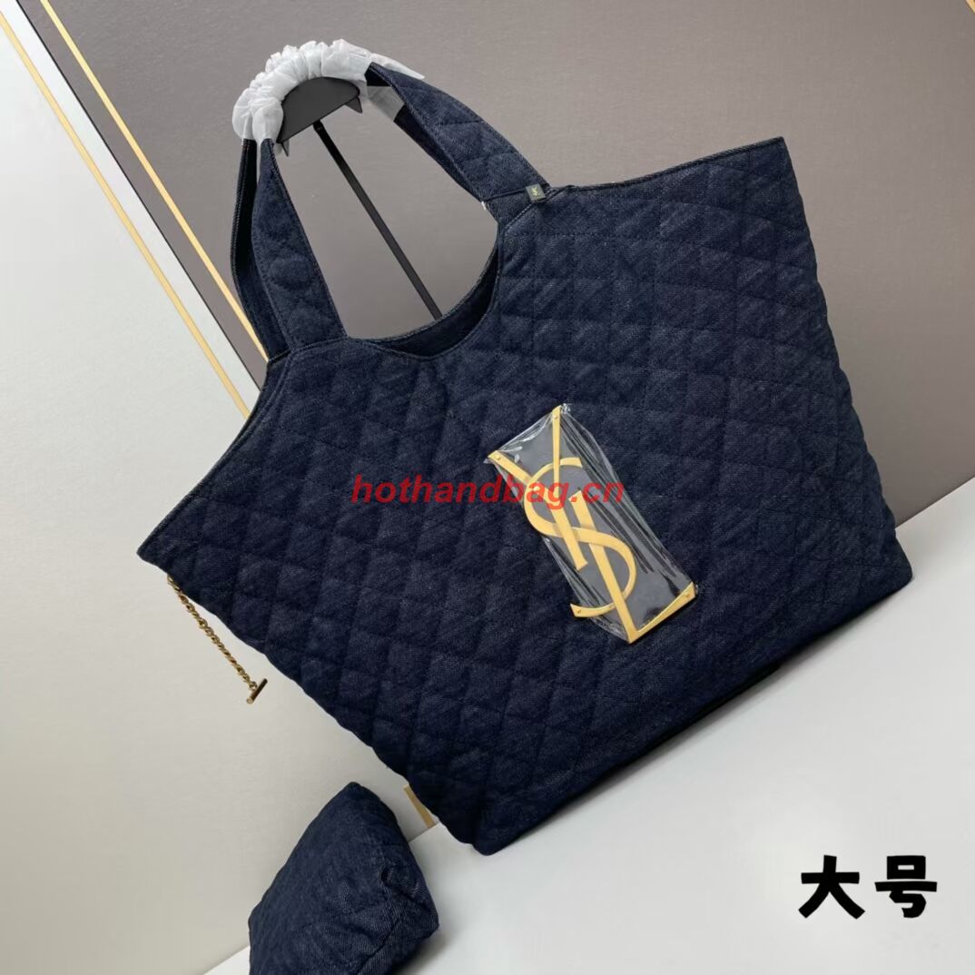 SAINT LAURENT SHOPPING Denim bag Y205320 dark blue