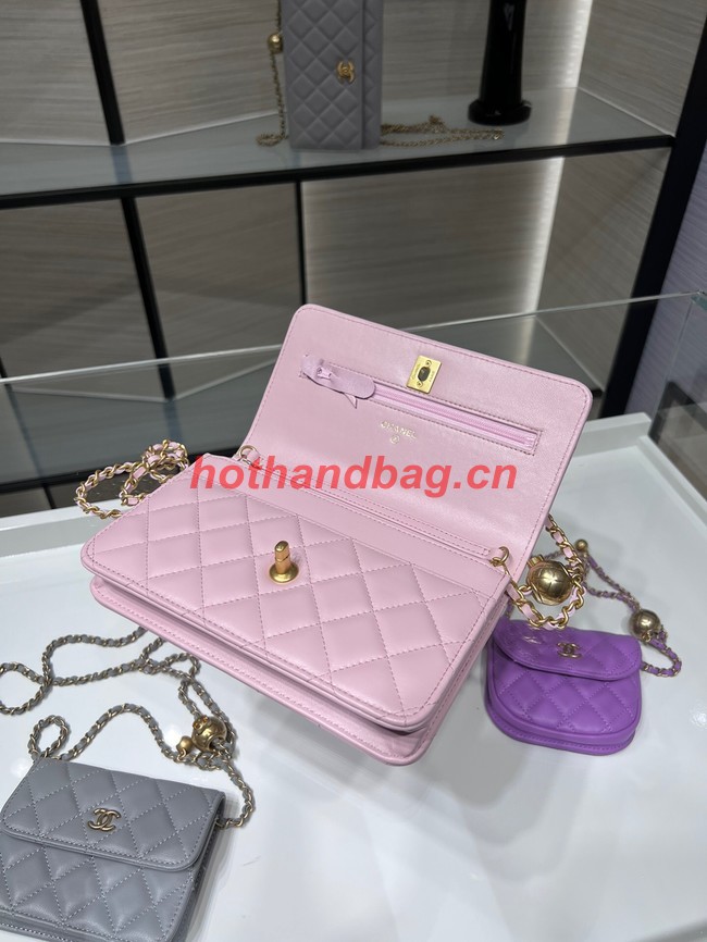 CHANEL WALLET ON CHAIN AP1450 pink