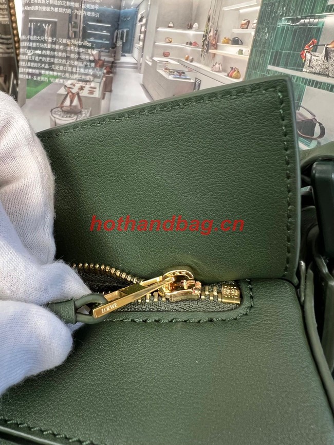 Loewe Puzzle Bag Leather 1310 blackish green