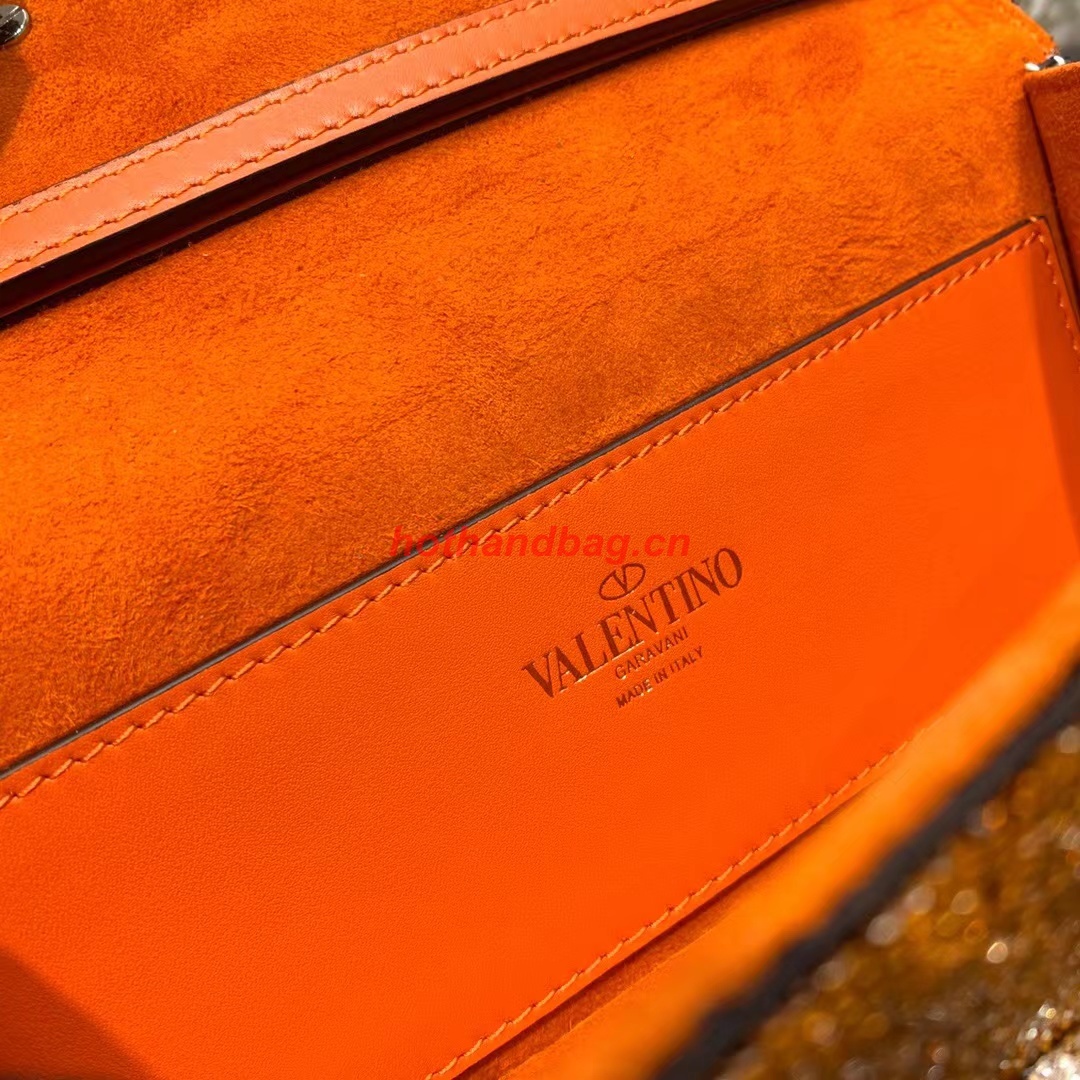 VALENTINO MINI LOCO imitation crystal shoulder bag WB0K55