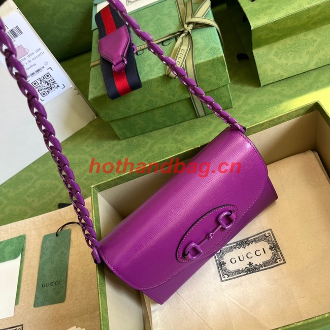 Gucci Horsebit 1955 mini bag 724713 Purple