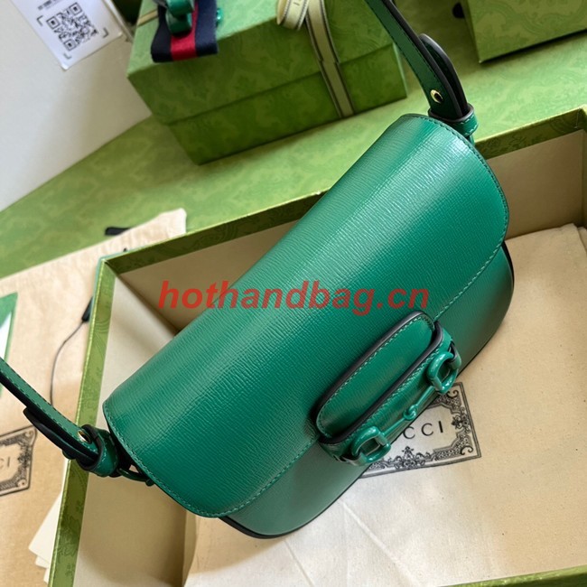 Gucci Horsebit 1955 small shoulder bag 726226 Green