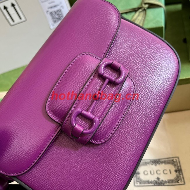 Gucci Horsebit 1955 small shoulder bag 726226 Purple