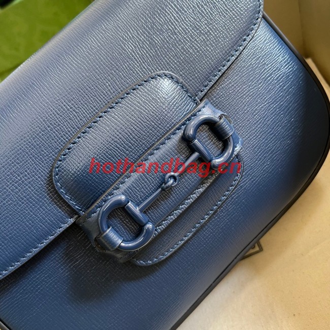 Gucci Horsebit 1955 small shoulder bag 726226 blue