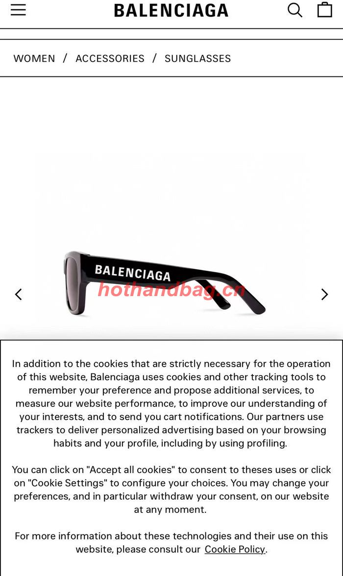 Balenciaga Sunglasses Top Quality BAS00434