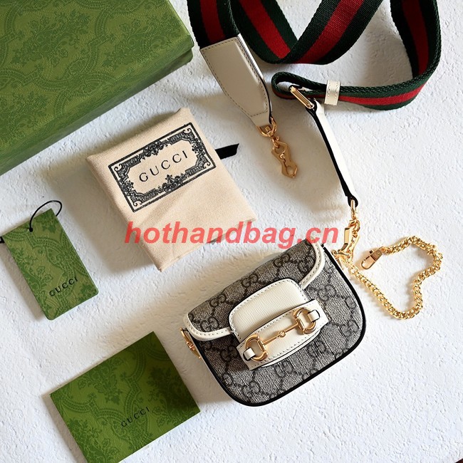 Gucci Horsebit 1955 strap wallet 699760 white