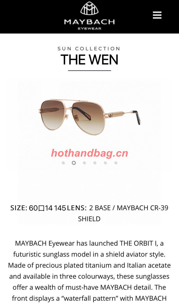 Maybach Sunglasses Top Quality MBS00569