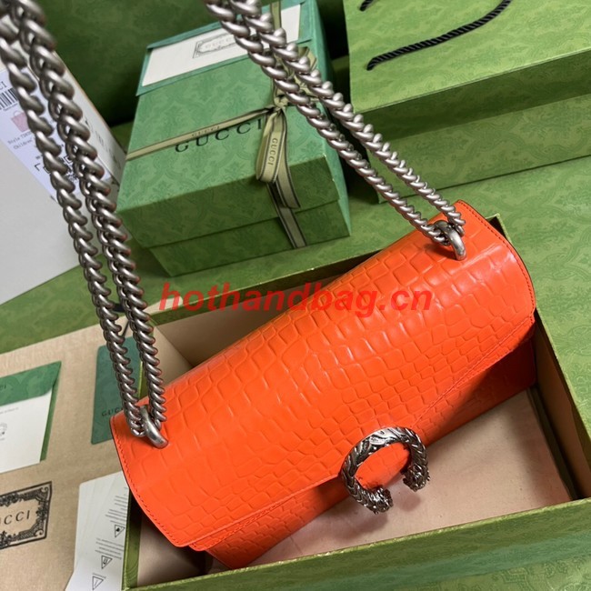 Gucci Dionysus Alligator pattern small shoulder bag 400249 orange