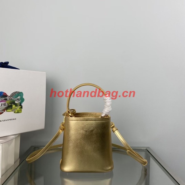 Prada Panier Saffiano leather mini-bag 1BA373 Platinum