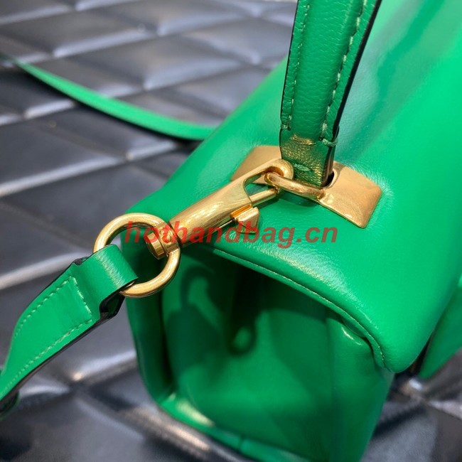 VALENTINO ONE STUD mini sheepskin shoulder bag WB0L13M green