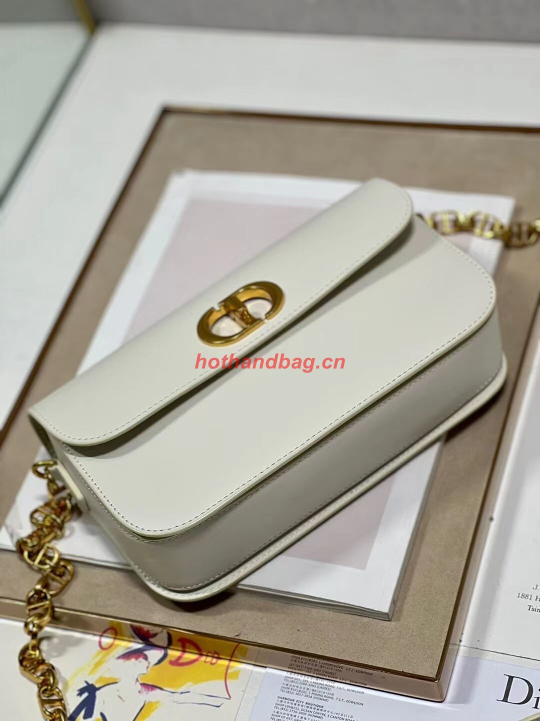 Dior 30 MONTAIGNE AVENUE BAG Dusty Box Calfskin M9260 Ivory Dior 30 MONTAIGNE AVENUE BAG Dusty Box Calfskin M9260 Ivory