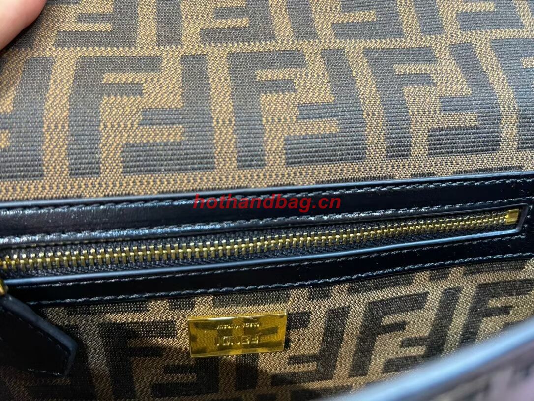 Fendi Baguette leather bag F0969 black