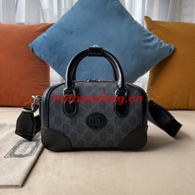 Gucci Small duffle bag with Interlocking G 723307 black