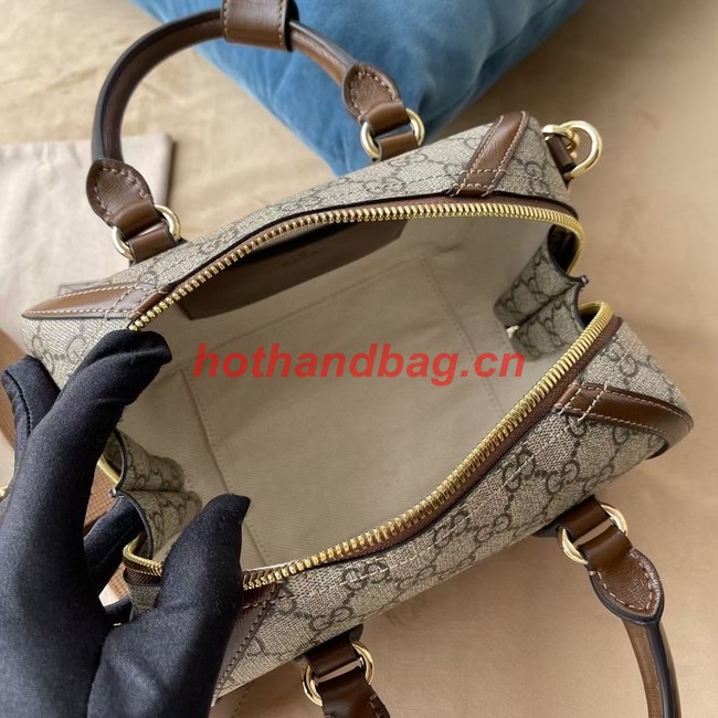 Gucci Small duffle bag with Interlocking G 723307 brown