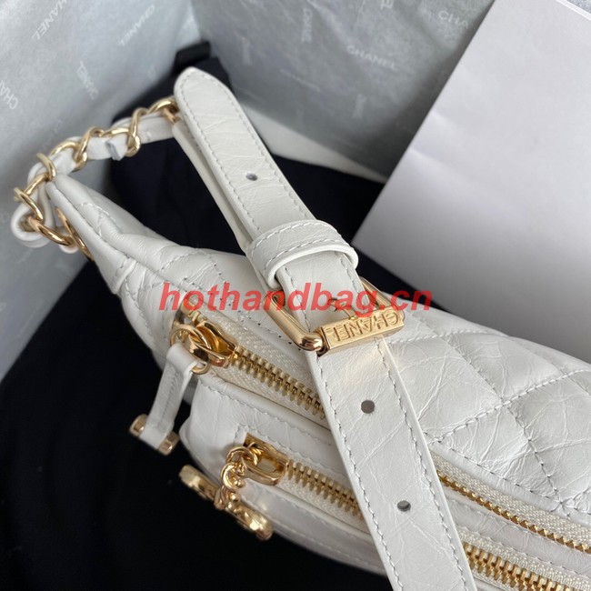 Chanel Bodypack Sheepskin Leather AS1077 white