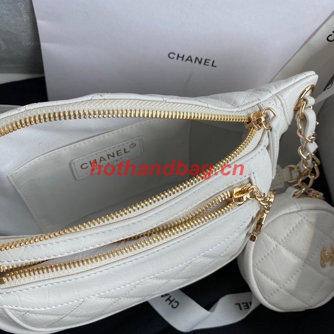 Chanel Bodypack Sheepskin Leather AS1077 white