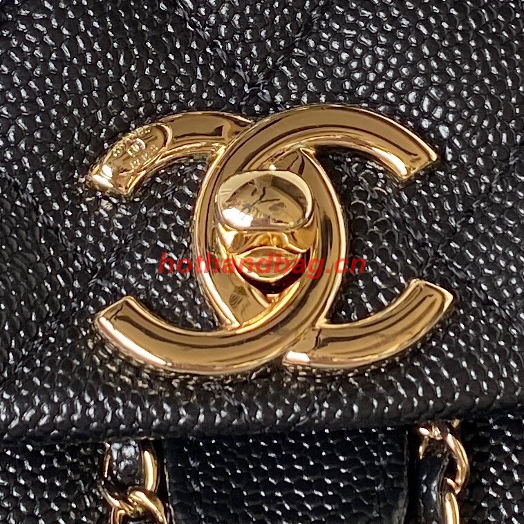 Chanel SMALL BACKPACK AS3860 black