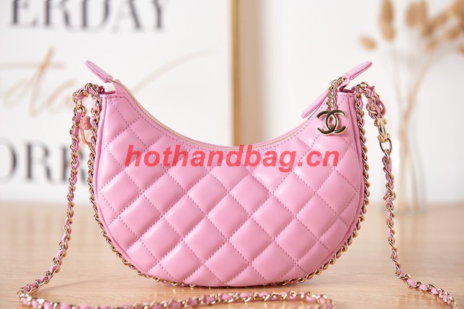 Chanel small Lambskin & Gold-Tone Metal AS3917 pink