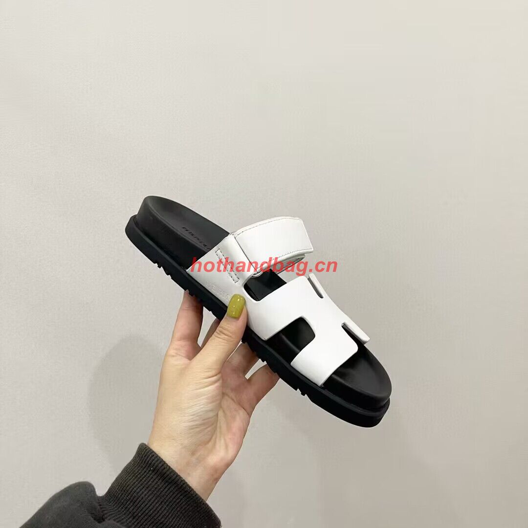 Hermes Shoes 2022 Chypre sandals HM63920 White