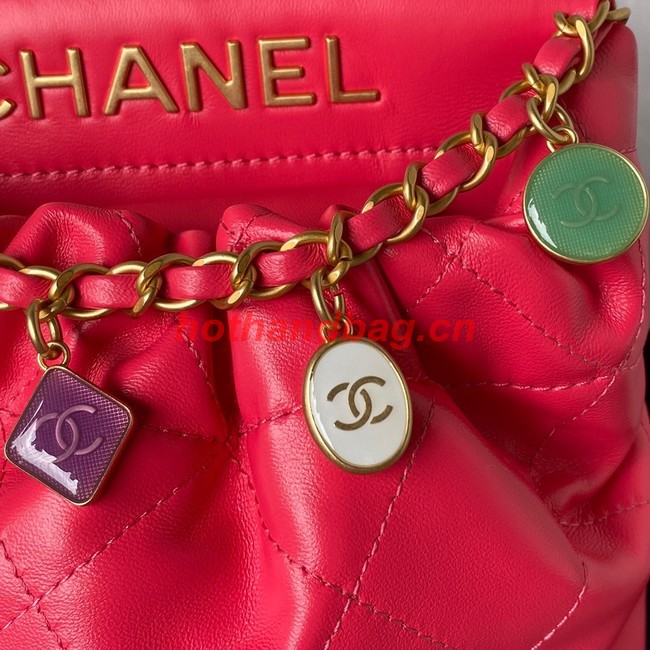 Chanel SMALL BUCKET BAG AS3793 RED