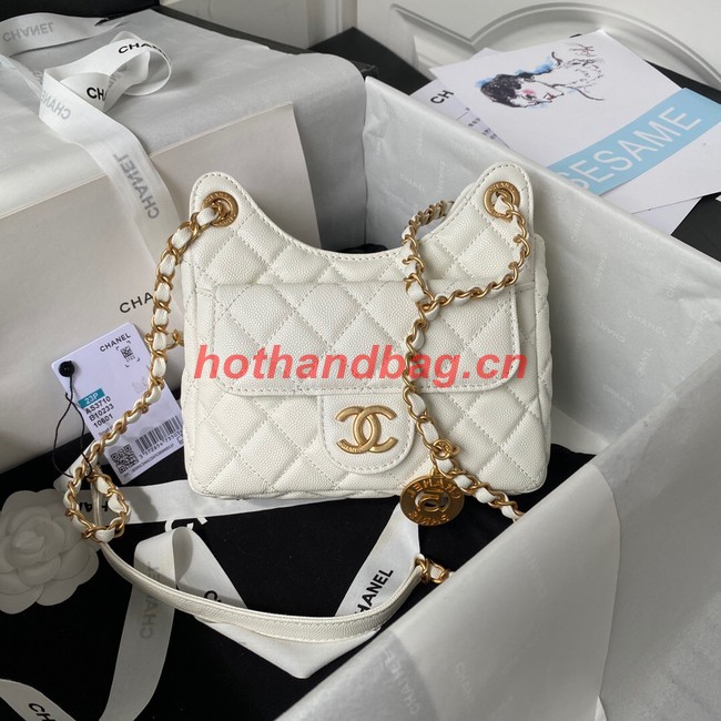 Chanel SMALL HOBO BAG AS3710 White